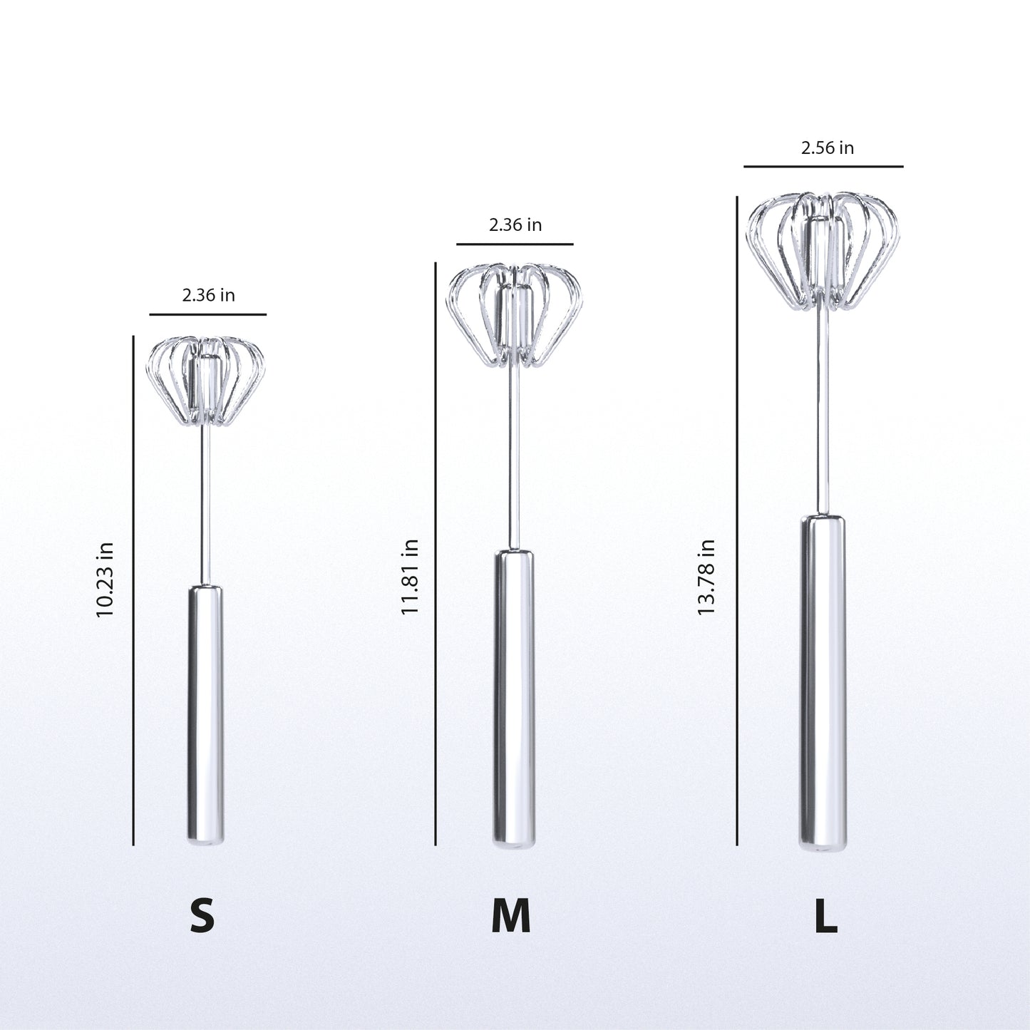 Batidor Semiautomático de Huevos – Acero Inoxidable para Cocina