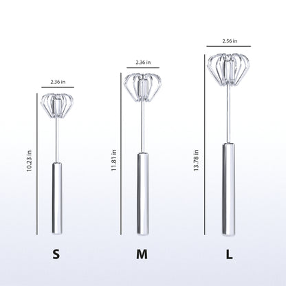 Batidor Semiautomático de Huevos – Acero Inoxidable para Cocina