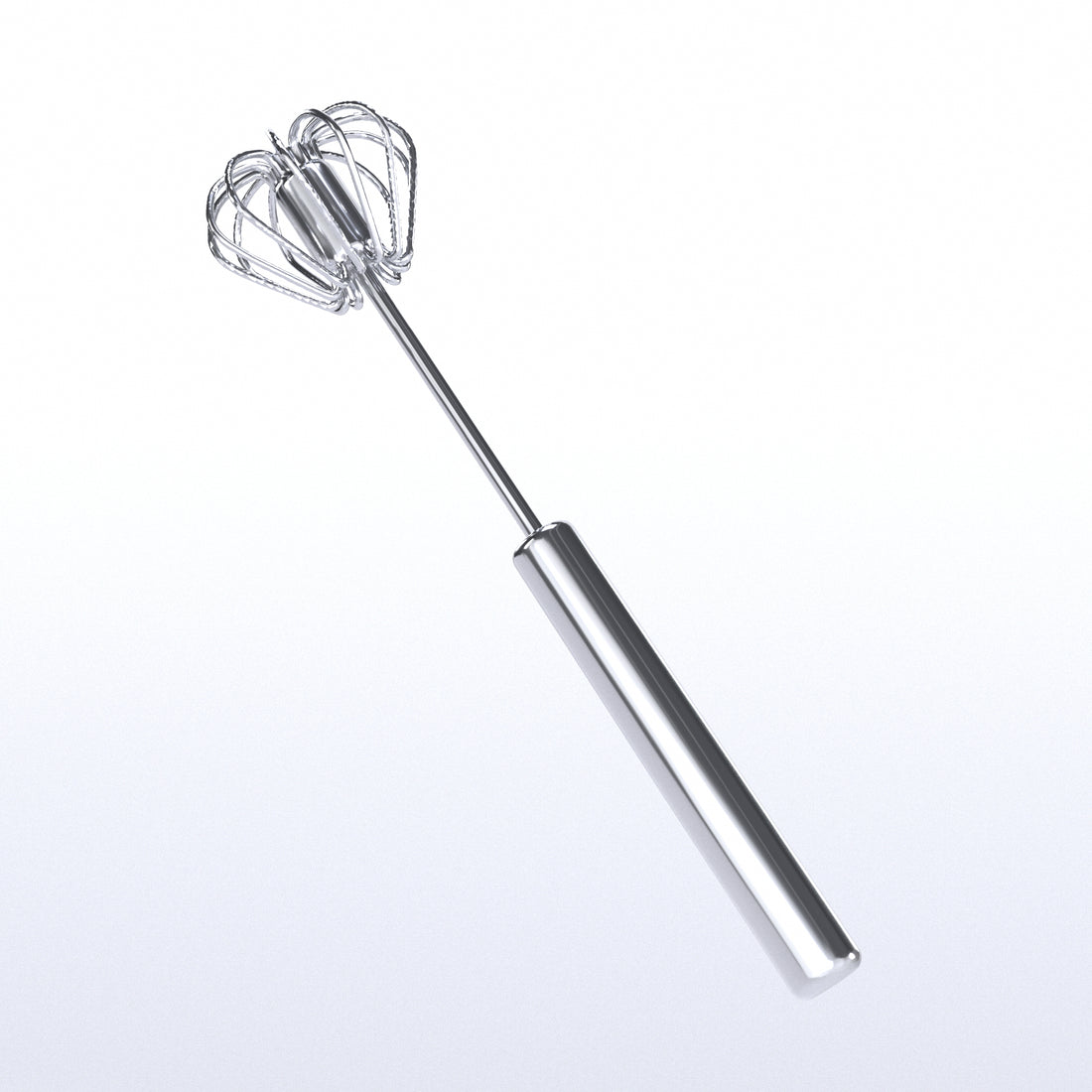 Batidor Semiautomático de Huevos – Acero Inoxidable para Cocina