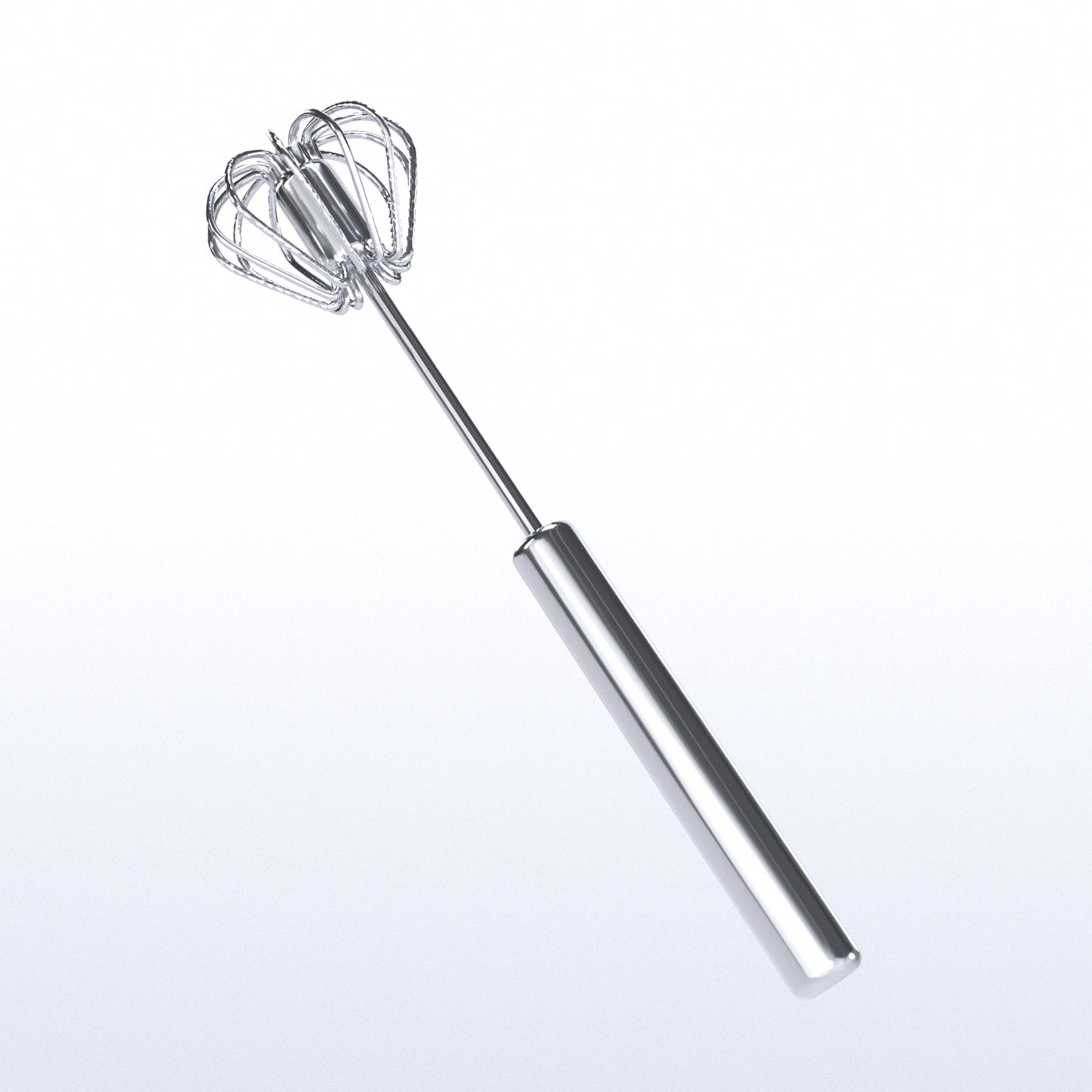 Batidor Semiautomático de Huevos – Acero Inoxidable para Cocina