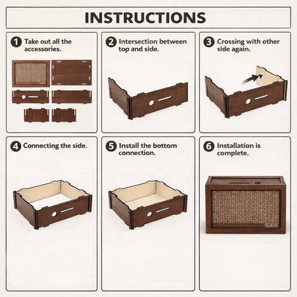 Hucha de madera para ahorrar dinero reutilizable