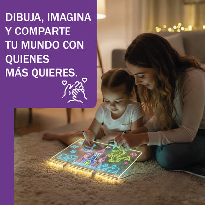 Pizarra LED de Mensajes para Escribir y Dibujar